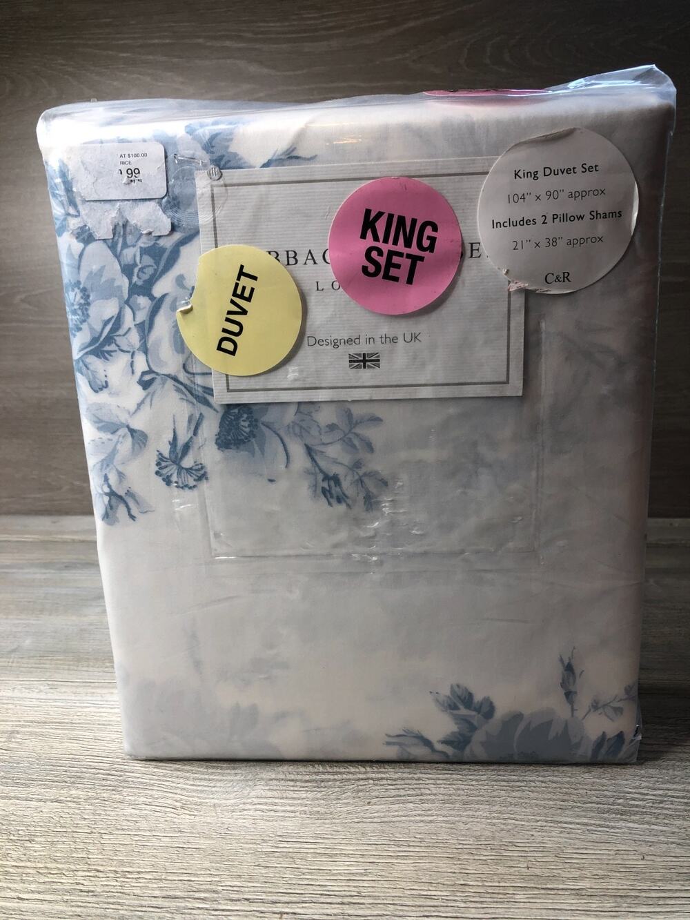 Cabbages & Roses Hedgerow & Hatley King Duvet 3 pc
